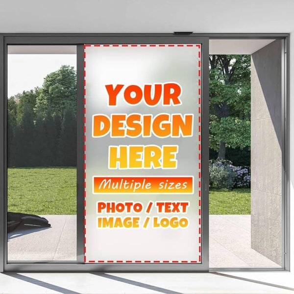 Adhesive One Way Window Sign